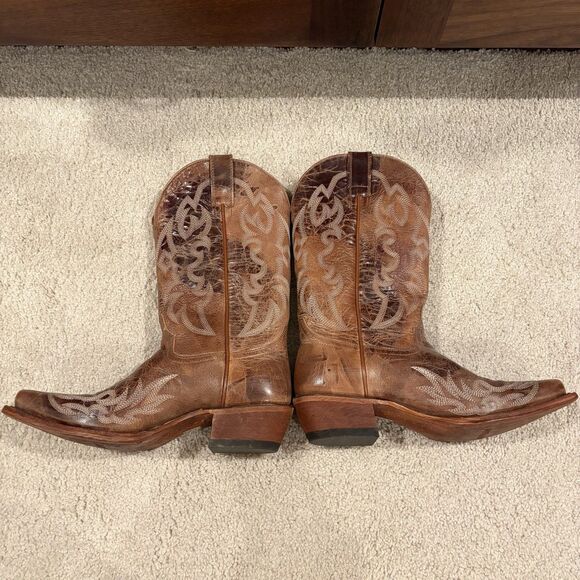 NEW SHYANNE SYLVIE DUBLIN VINTAGE WESTERN BOOTS SNIP TOE Tan Women 8 MSRP $200 - Picture 7 of 10